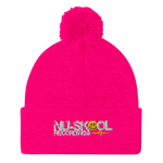 Pom Pom Knit Cap