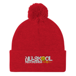 Pom Pom Knit Cap